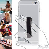 Solid Silver Phone Grip by LoveHandle - A Universal Grip for Most Smartphones and Mini Tablets